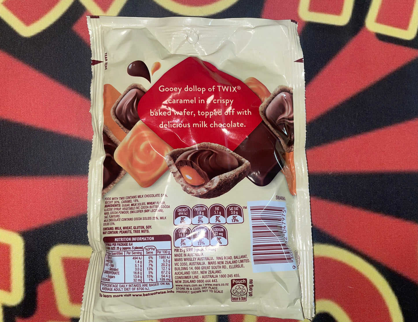 Twix Pods Chocolate Candy (Australia) 160g