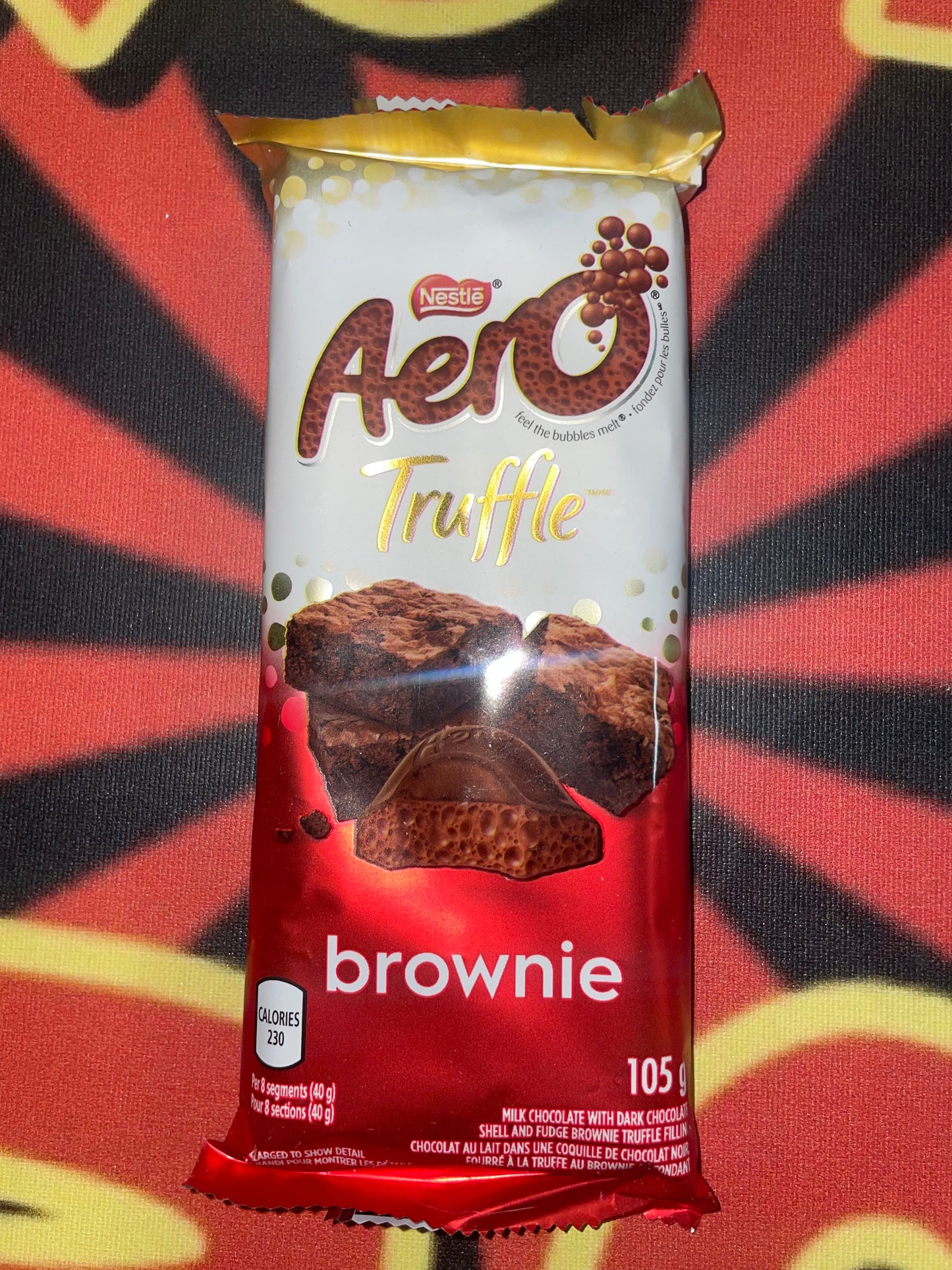 Aero Truffle Brownie Flavored Chocolate Bar (UK) Nestle 105g