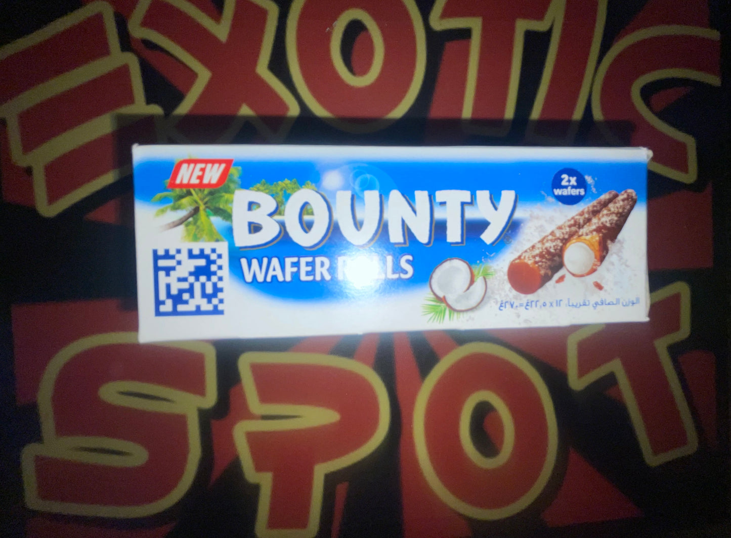 Bounty Chocolate Wafer Rolls Coconut Centre (UK) 4 Wafer Rolls
