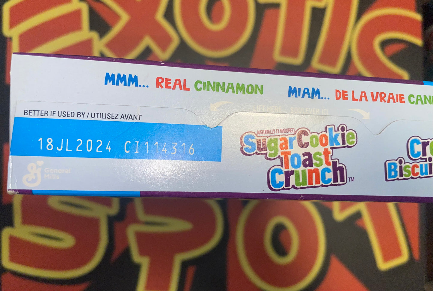 Sugar Cookie Toast Crunch Cereal Limited Winter Edition Cold Cereal 340g (Canada)