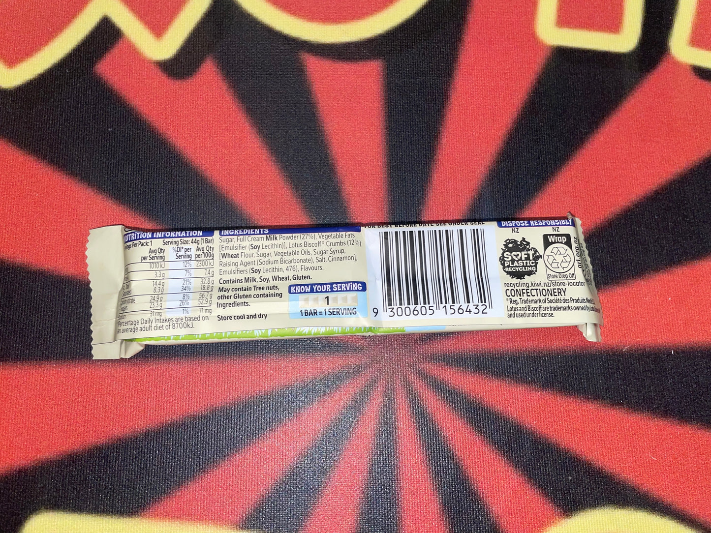 Milkybar Lotus Biscoff Flavored White Chocolate Bar