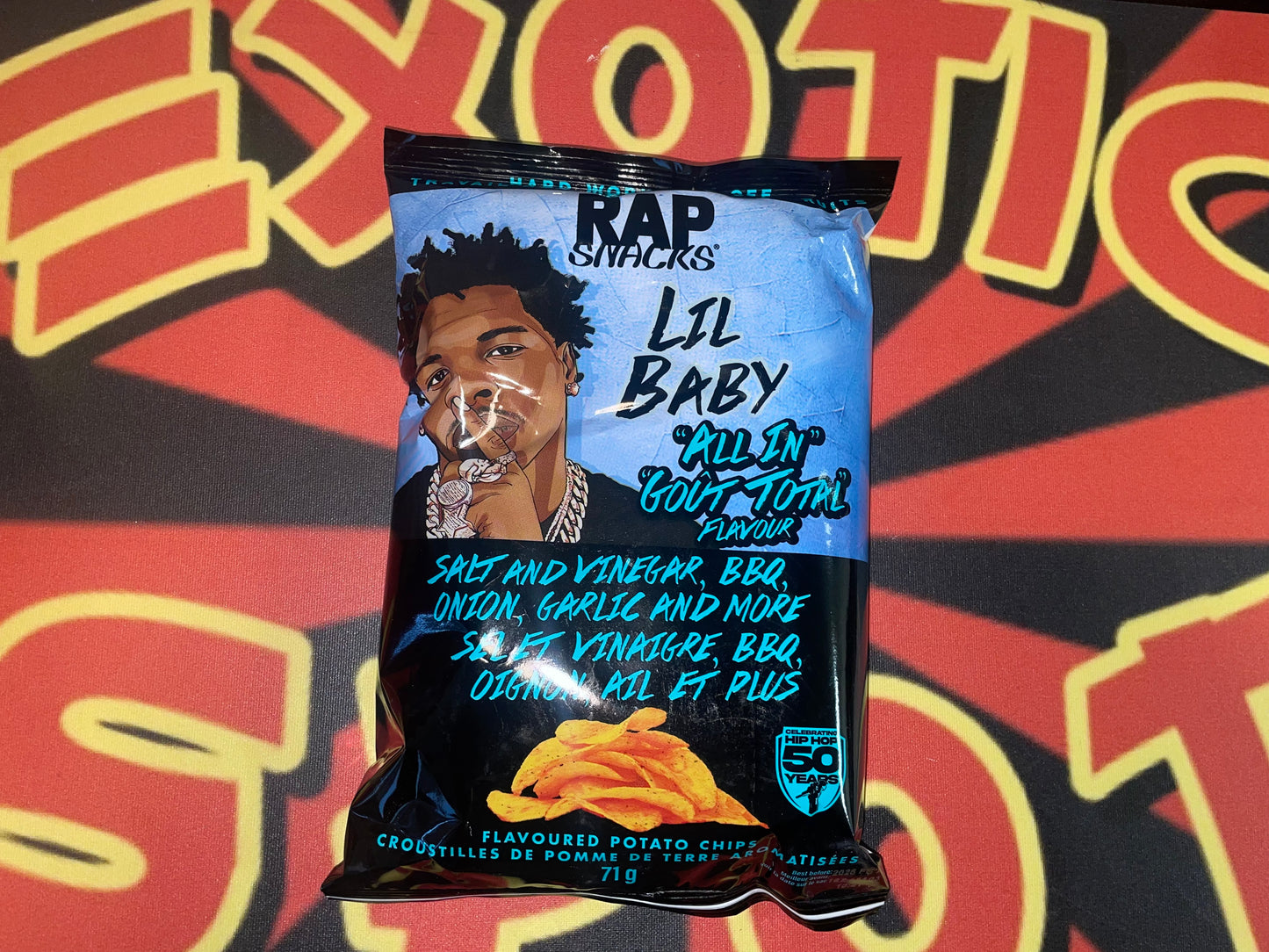 Lil Baby “All in Flavor” Salt, Vinegar, BBQ, Onion, Garlic & More flavored chips