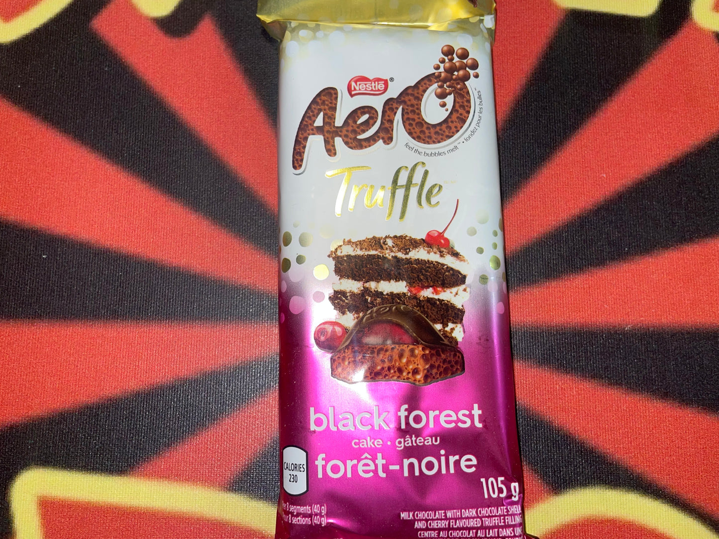 Aero Truffle Black Forest Cake Chocolate Bar (UK) Nestle 105g