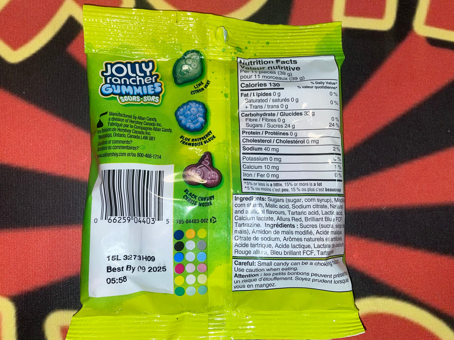 Jolly Rancher Gummies Sours 182g Sour Candy Candies Sweet Gummy Gummie