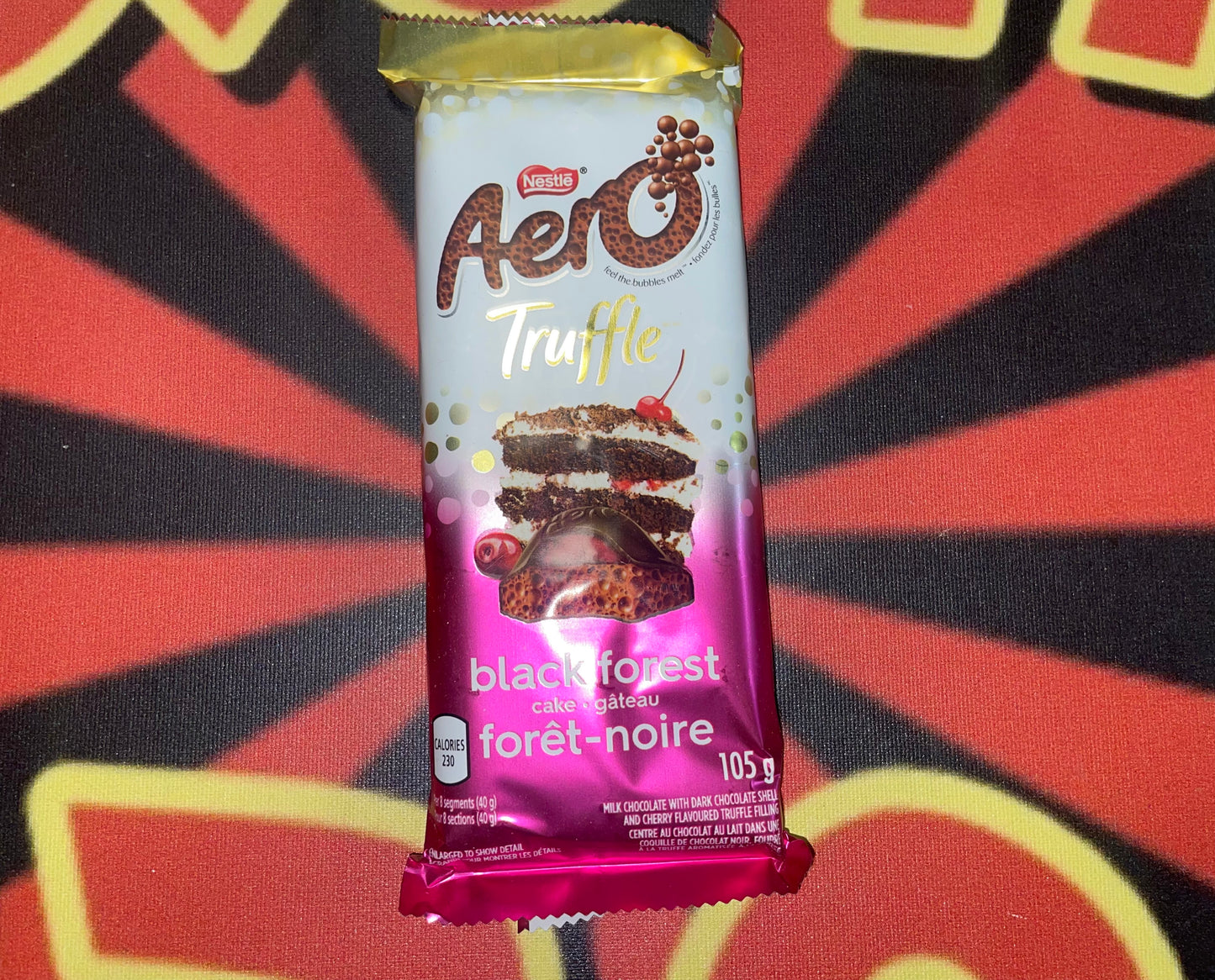 Aero Truffle Black Forest Cake Chocolate Bar (UK) Nestle 105g