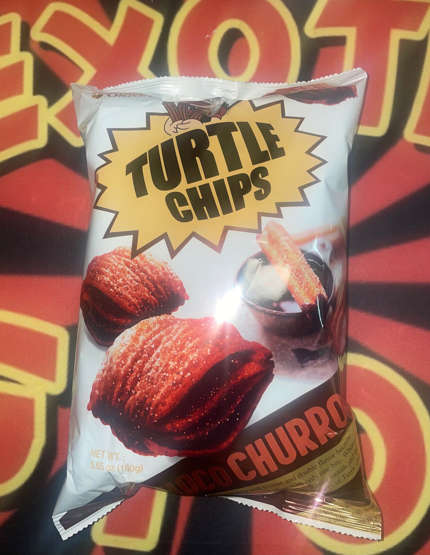 Orion Turtle Chip Churros, Choco Flavor 5.64oz