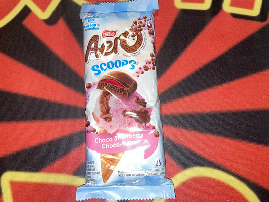 Aero Scoops Choco Strawberry Ice Cream Flavored Chocolate (UK) Nestle