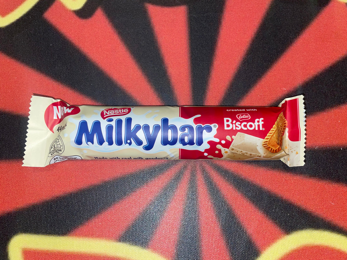 Milkybar Lotus Biscoff Flavored White Chocolate Bar