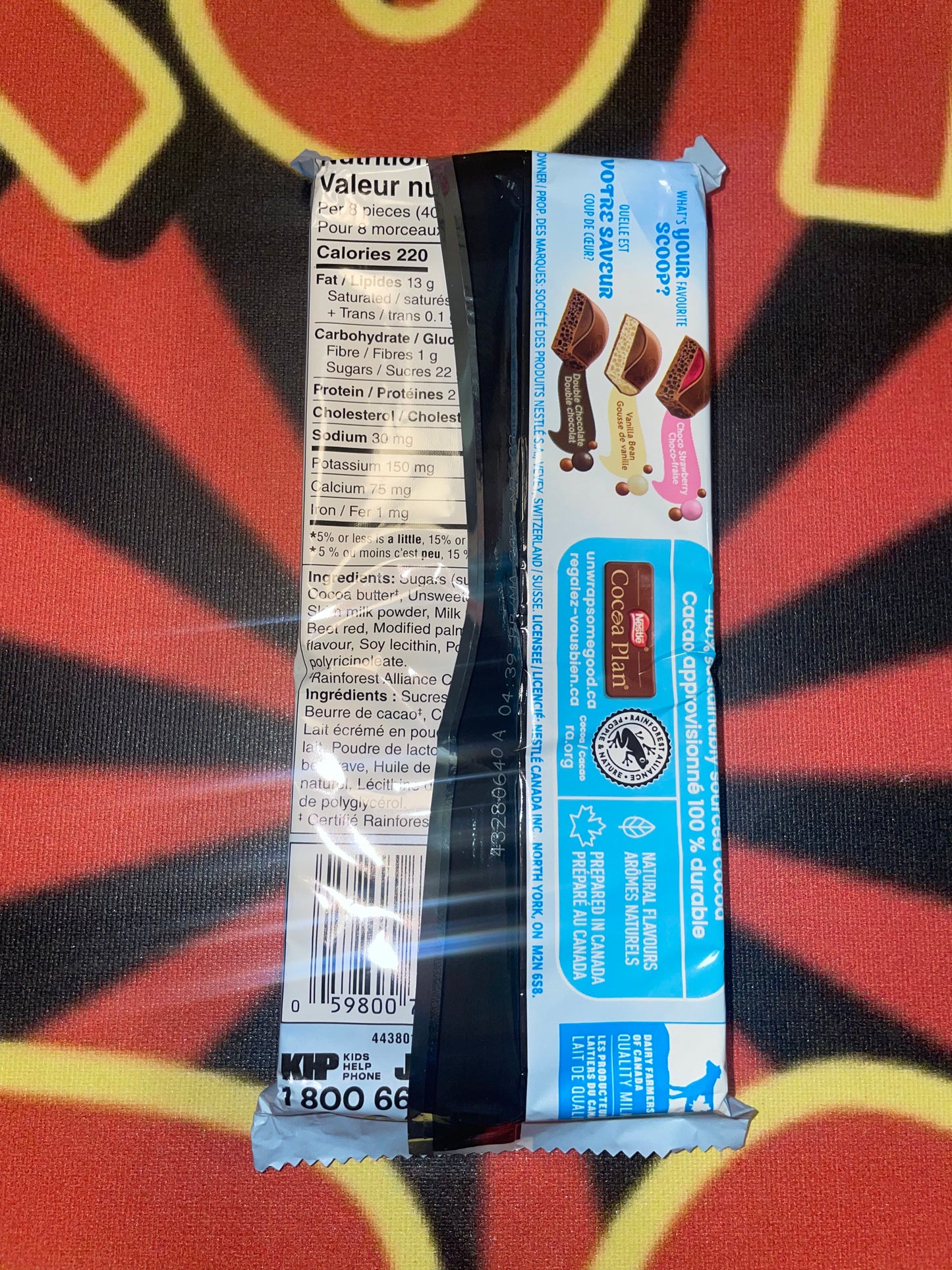 Aero Scoops Choco Strawberry Ice Cream Flavored Chocolate (UK) Nestle