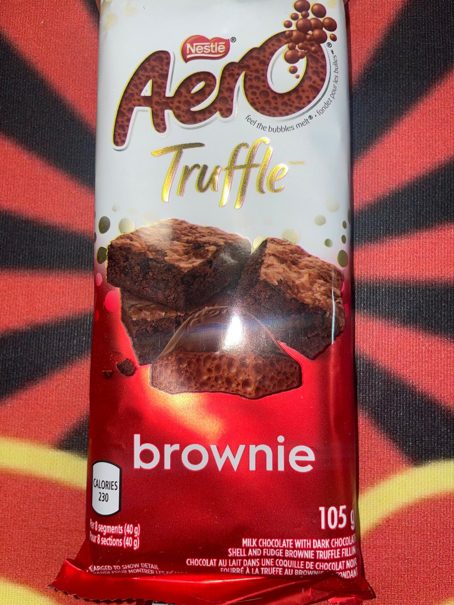 Aero Truffle Brownie Flavored Chocolate Bar (UK) Nestle 105g