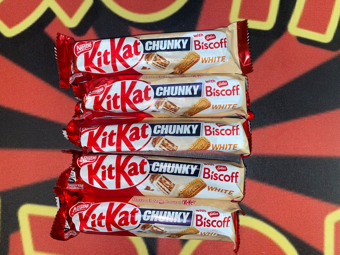 KitKat Chunky Lotus Biscoff White Chocolate Bar Nestle Candy Bar Kit Kat