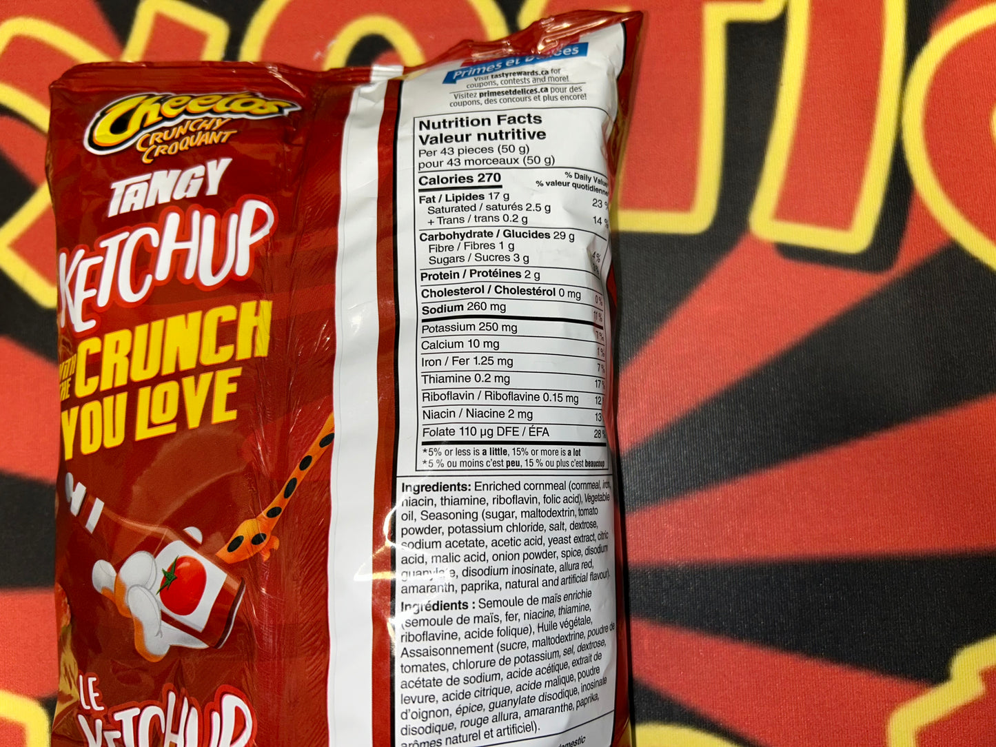 Cheetos Crunchy Ketchup Flavored Snack (UK)