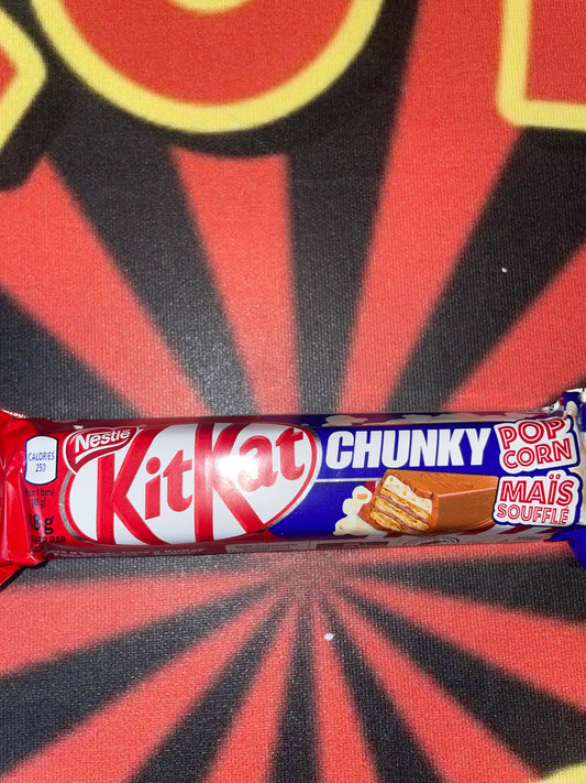 KitKat Chunky Popcorn Flavor Chocolate Bar Sweet & Salty Crunchy Tasty Snacks S’mores