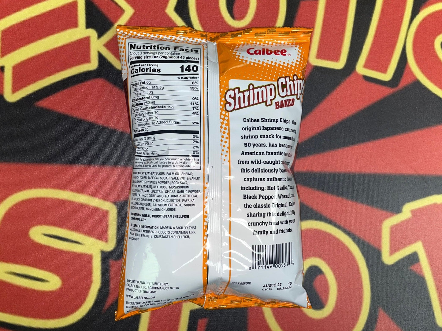 Calbee Shrimp Chips Hot Garlic Baked Snack 94g - Exotic Spot 99