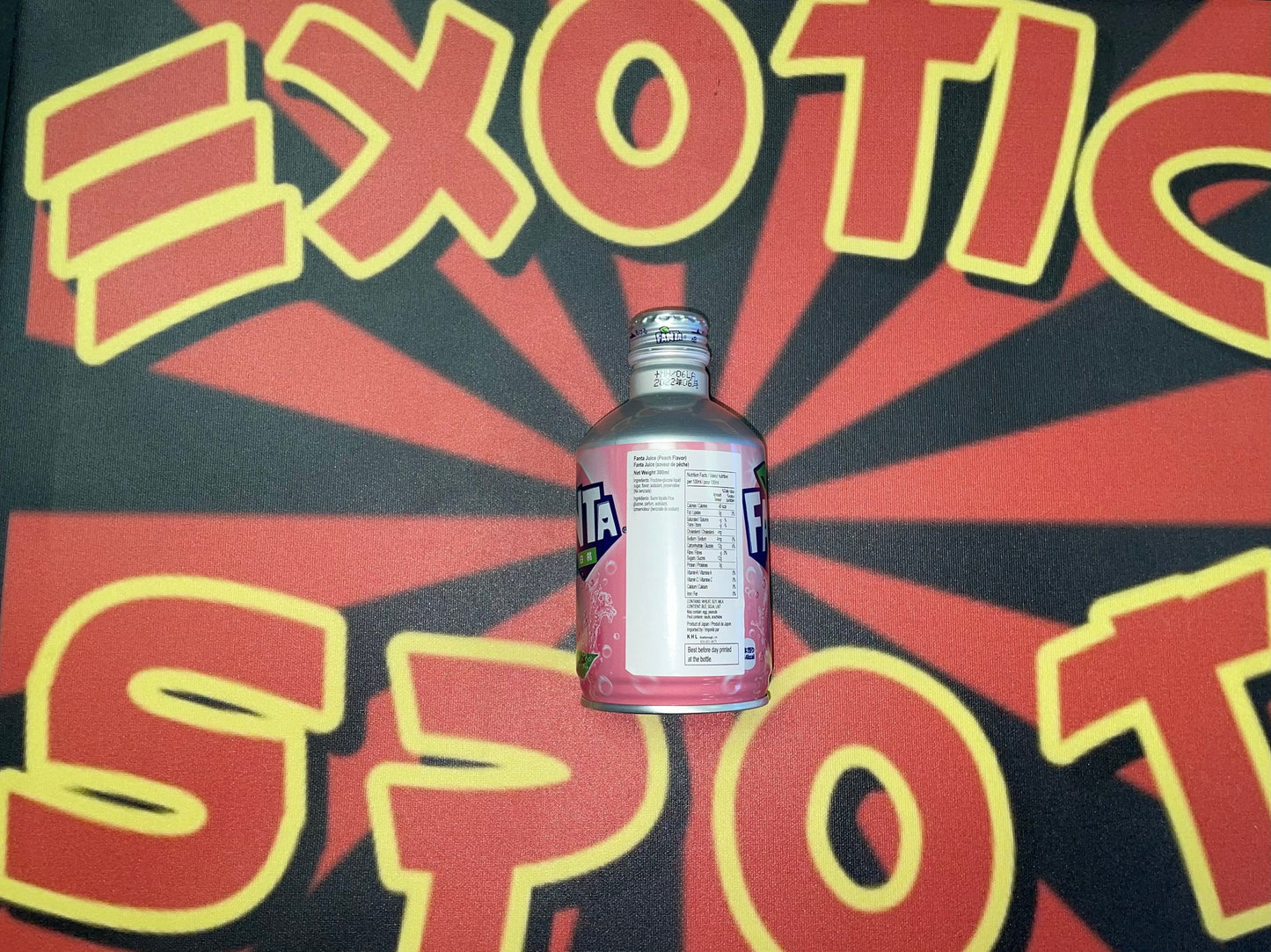 Fanta White Peach Aluminum Mini Can (Japan)