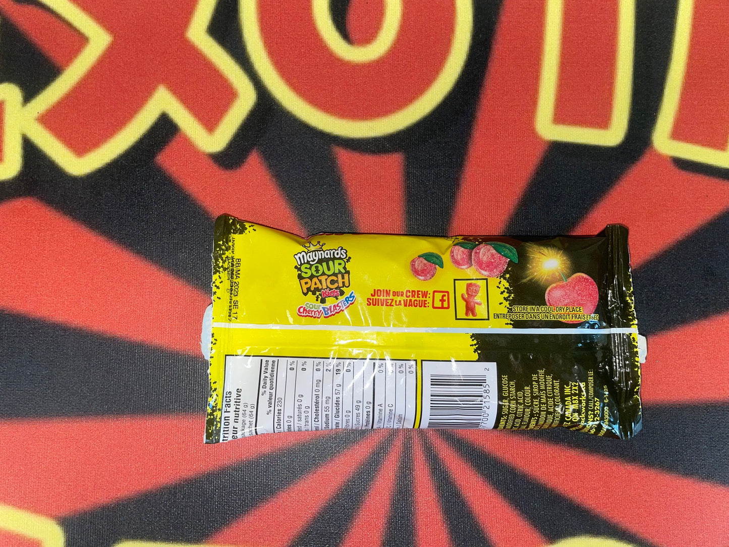 Maynard’s Sour Patch Kids Sour Cherry Blasters Rare Canada Gummies