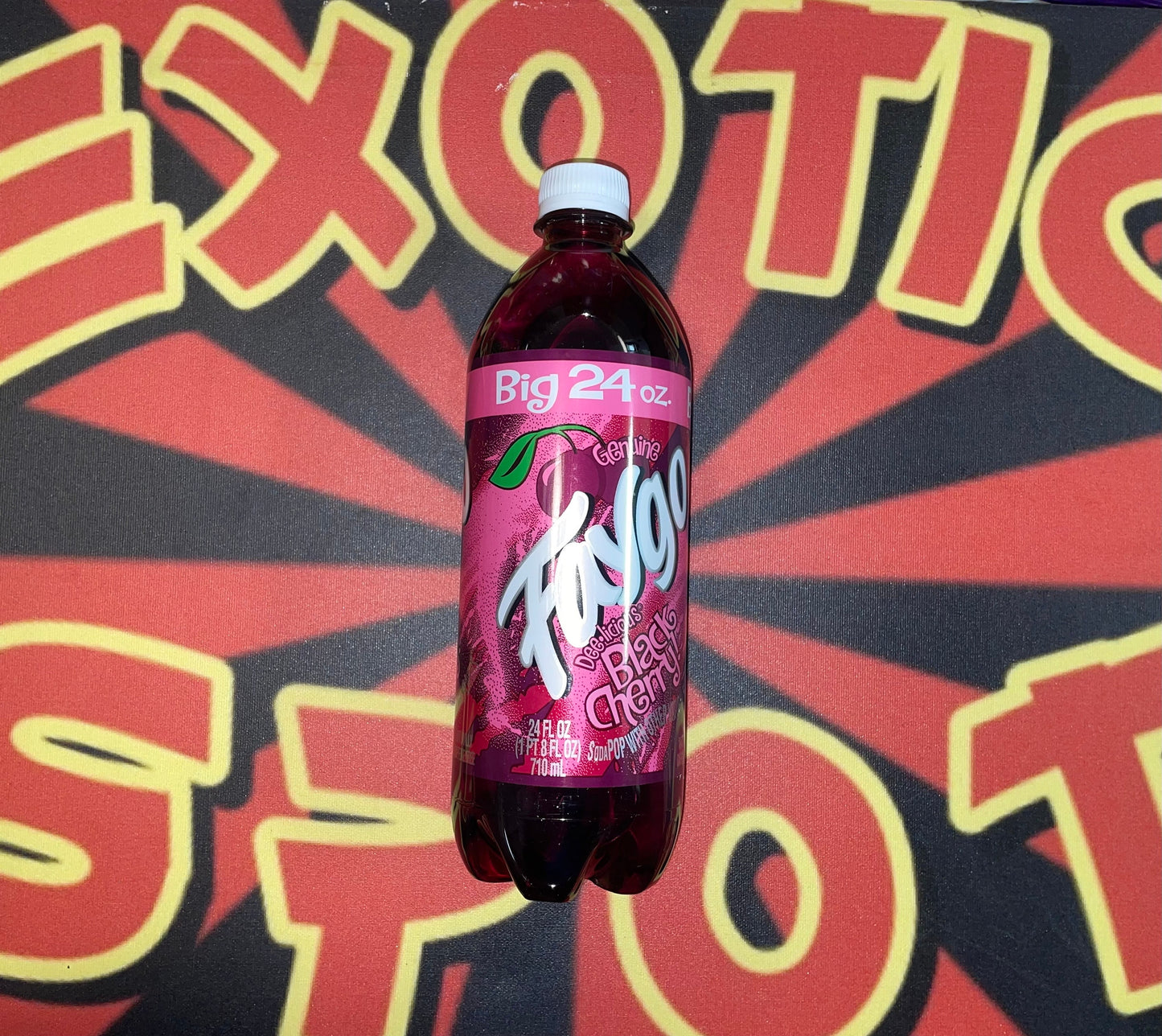 Faygo Black Cherry Soda Pop 24oz