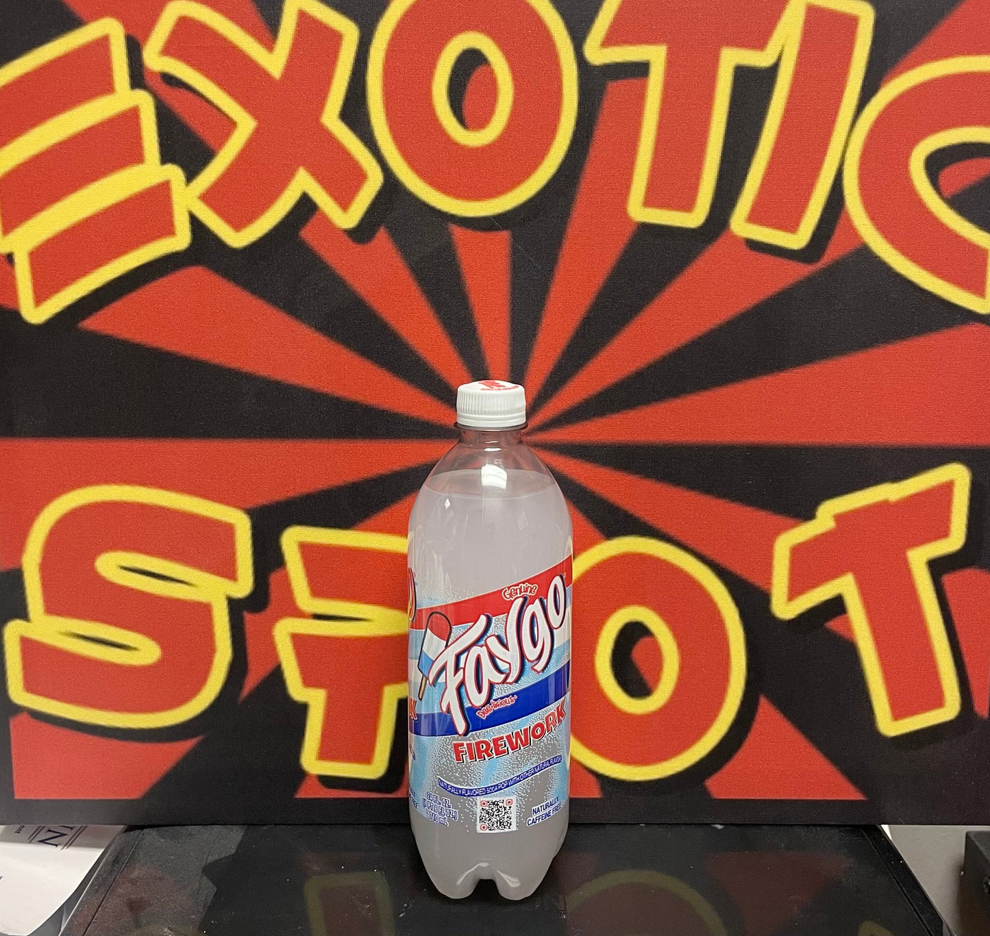 Faygo Fireworks Flavor 24oz Soda Bubbly Drink Sweet Ice Cream Flavor Ice Pop Flavored