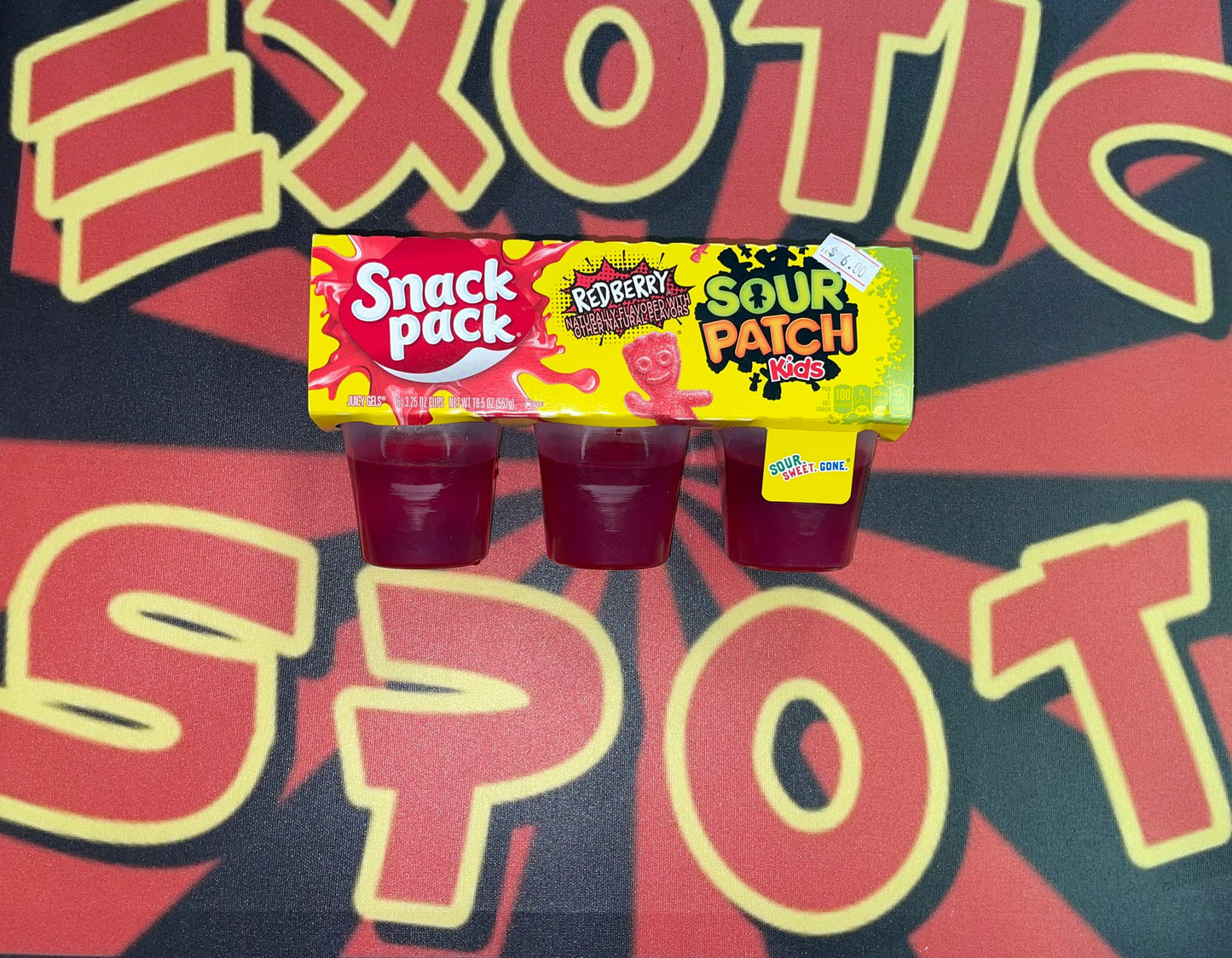 Snack Pack Sour Patch Kids Redberry Jello