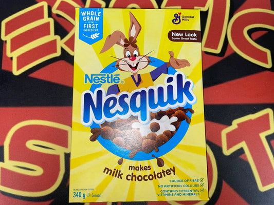 Nestle Nesquik Cereal makes milk chocolatey