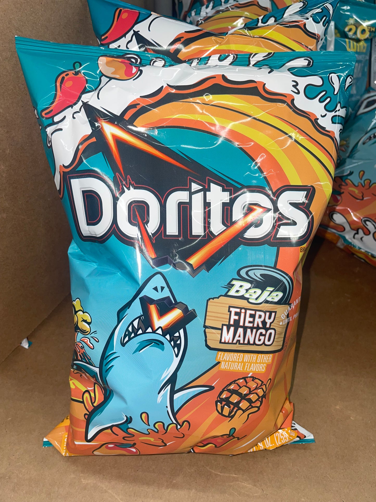 Doritos Baja Blast Fiery Mango Flavored Chips Chip Flavor Limited Edition Rare