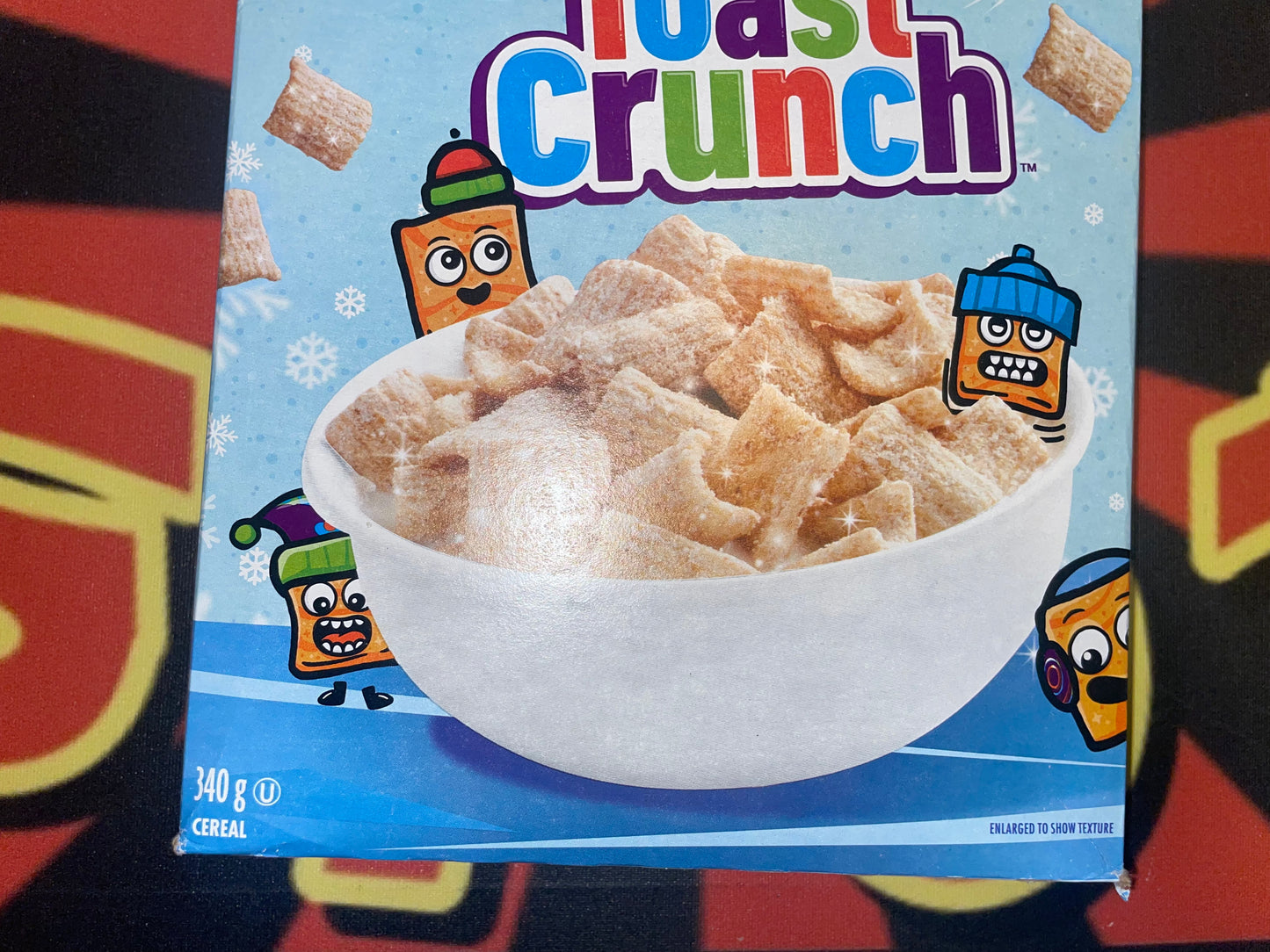 Sugar Cookie Toast Crunch Cereal Limited Winter Edition Cold Cereal 340g (Canada)