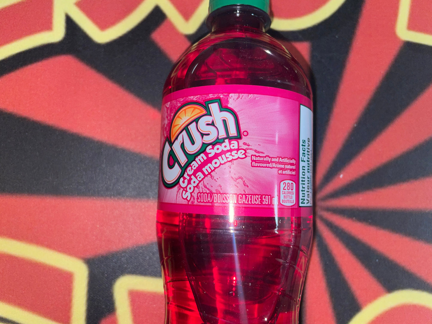 Crush Cream Soda (Canada) 590ml Purple Bubbly Drink