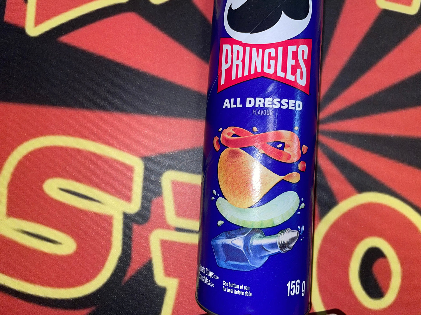 Pringles All Dressed Flavoured Chips (Canada) Snack Chip Tangy Sweet Snacks 156g Salt Vinegar