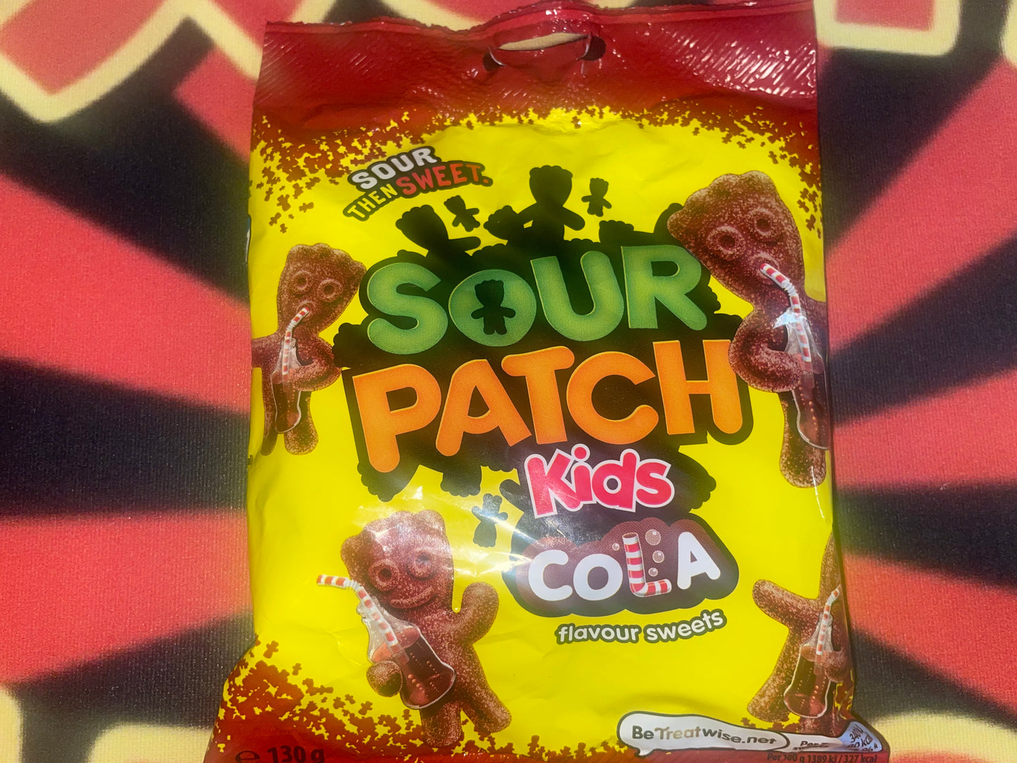 Sour Patch Kids Cola Flavor Flavored Sour then Sweet Flavour Sweets (UK) Gummies Chewy Snack Snacks Candy Candies