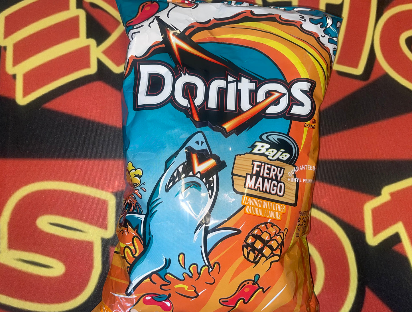 Doritos Baja Blast Fiery Mango Flavored Chips Chip Flavor Limited Edition Rare