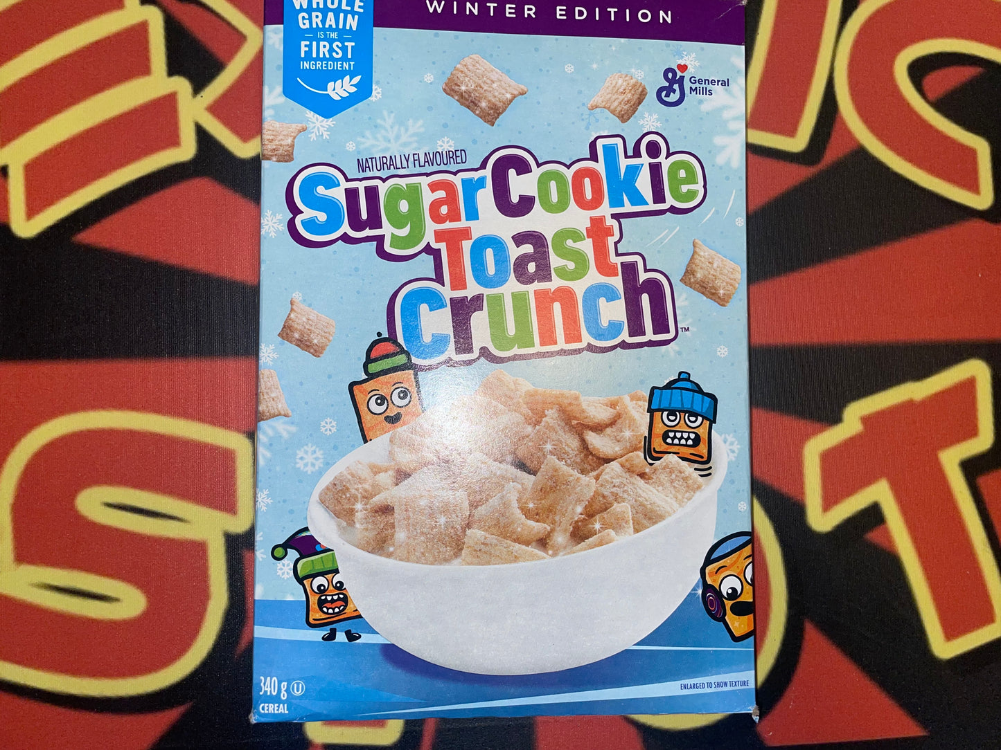 Sugar Cookie Toast Crunch Cereal Limited Winter Edition Cold Cereal 340g (Canada)