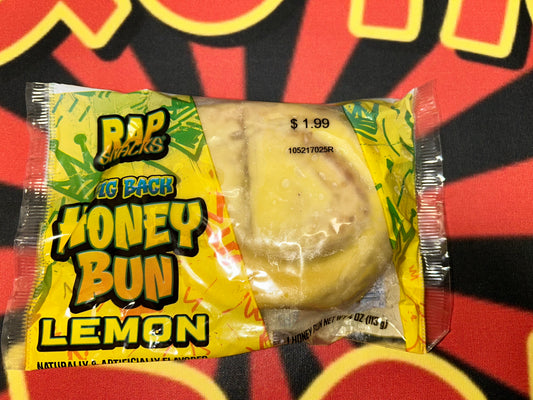 Rap Snacks Big Back Lemon Honey Bun Sweet Icing Snack Cake
