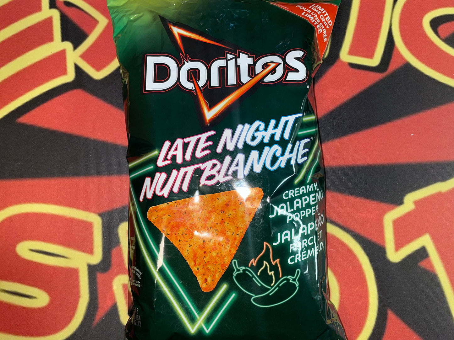 Doritos Late Night Creamy Jalapeño Popper Flavored Tortilla Chips (United Kingdom) Rare Snack 210g Late Night Snack