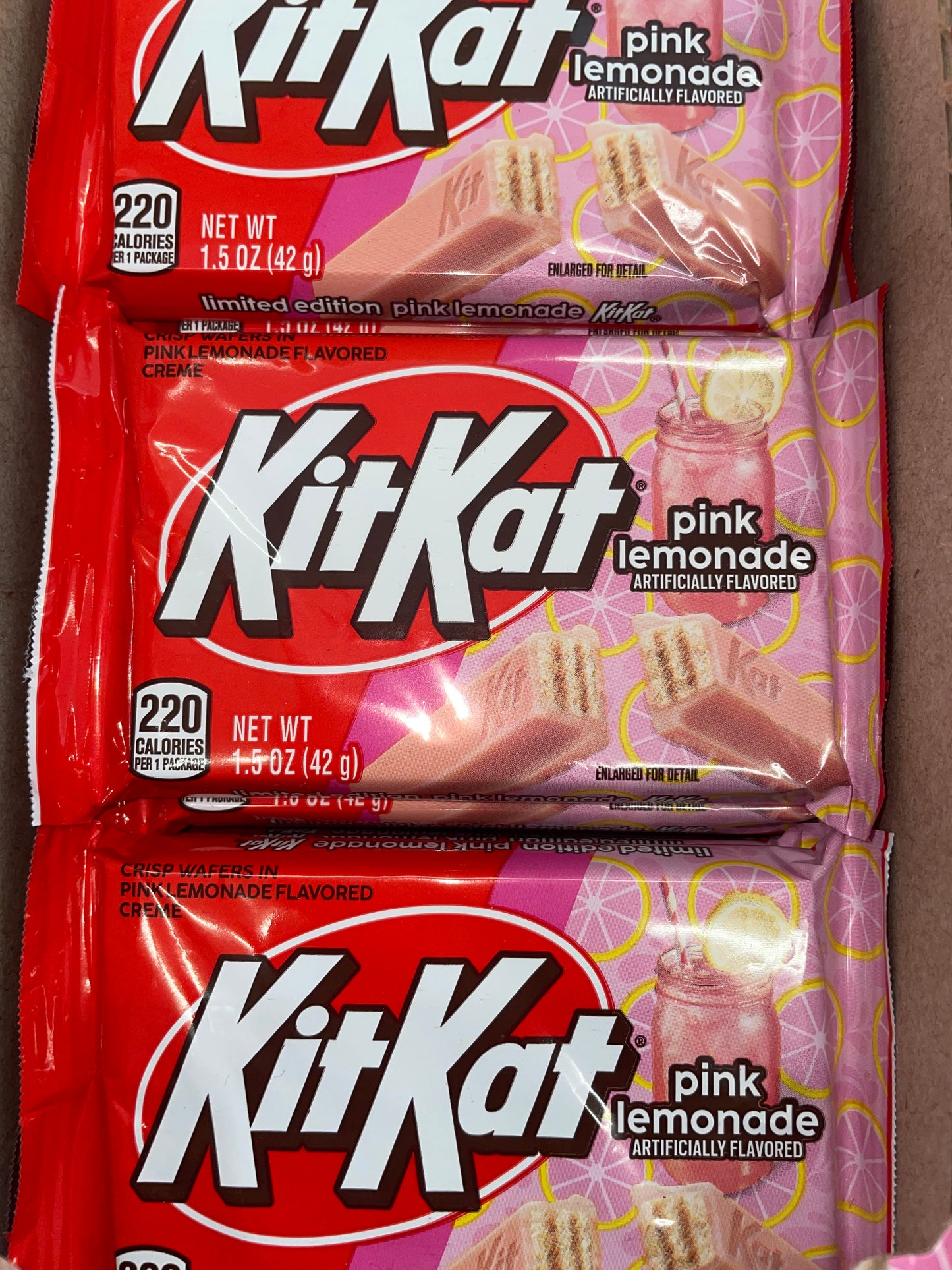 Kit Kat Pink Lemonade Flavor KitKat King Size Candy Bar Chocolate Wafer Wafers 42g