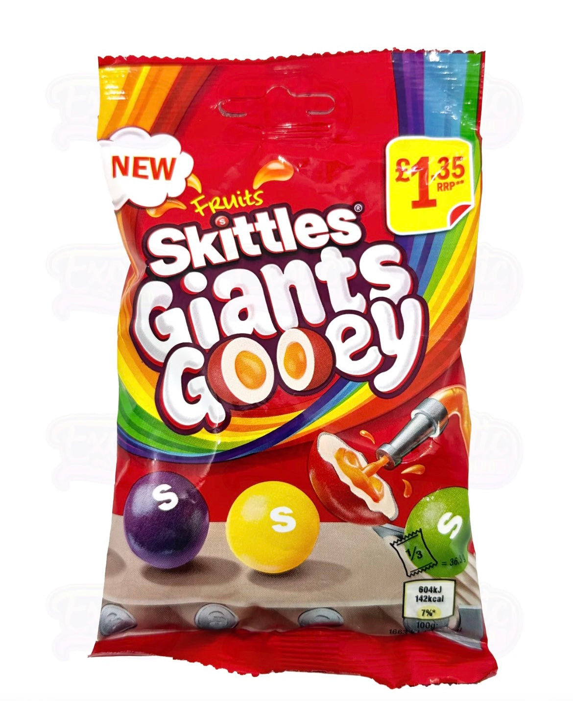 Skittles Giants Gooey Fruits UK Candies Candy Chewy Chewies Sweet Gift ...