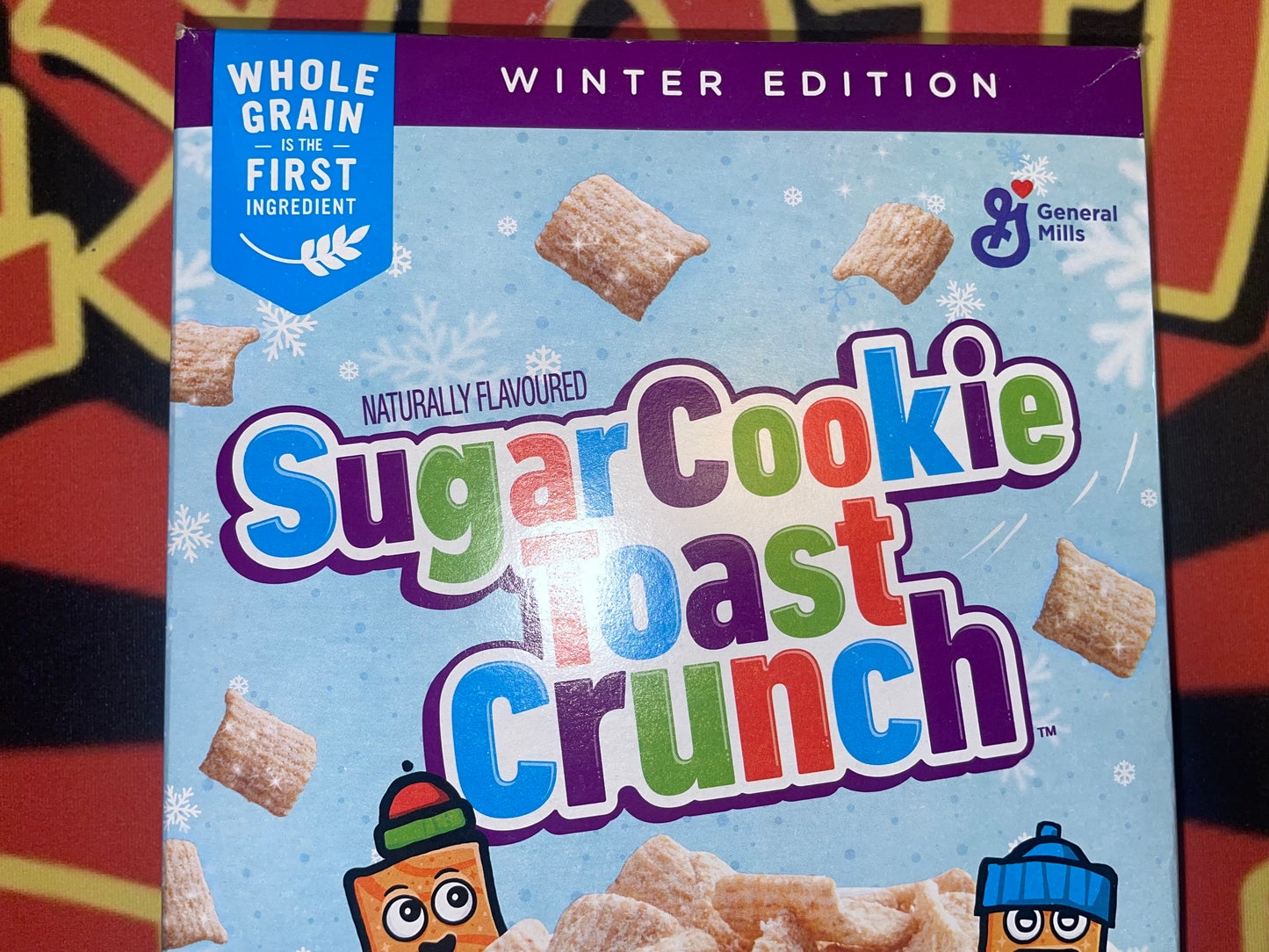 Sugar Cookie Toast Crunch Cereal Limited Winter Edition Cold Cereal 340g (Canada)