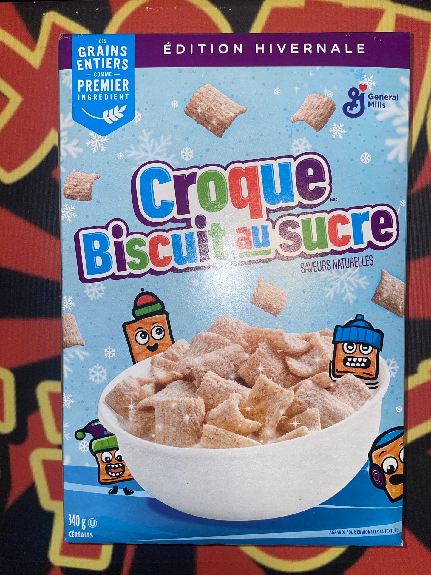 Sugar Cookie Toast Crunch Cereal Limited Winter Edition Cold Cereal 340g (Canada)