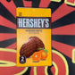 Hersheys Mandarin Waffle Orange Flavored Chocolate Snack (Korea) Crunchy 2 Packs Inside 55g