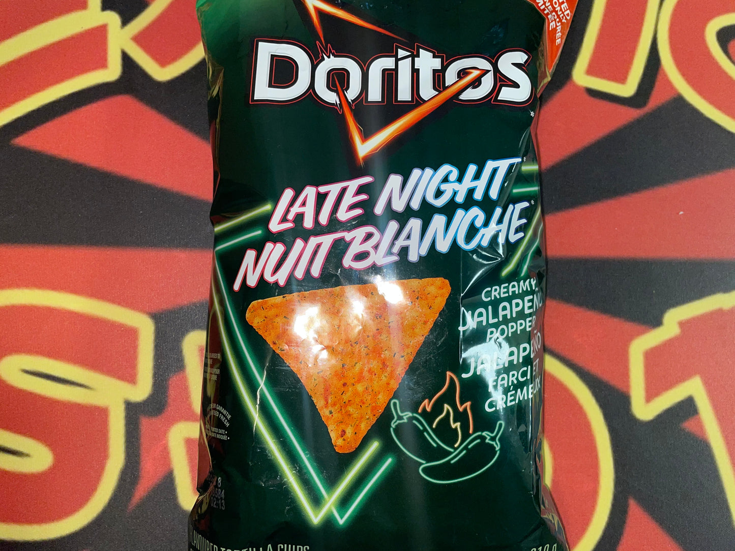 Doritos Late Night Creamy Jalapeño Popper Flavored Tortilla Chips (United Kingdom) Rare Snack 210g Late Night Snack