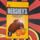 Hersheys Mandarin Waffle Orange Flavored Chocolate Snack (Korea) Crunchy 2 Packs Inside 55g