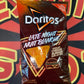 Doritos Late Night Sizzlin’ Cheeseburger Tortilla Chips Limited Time Only Snack Chip Limited Edition (UK) 210g