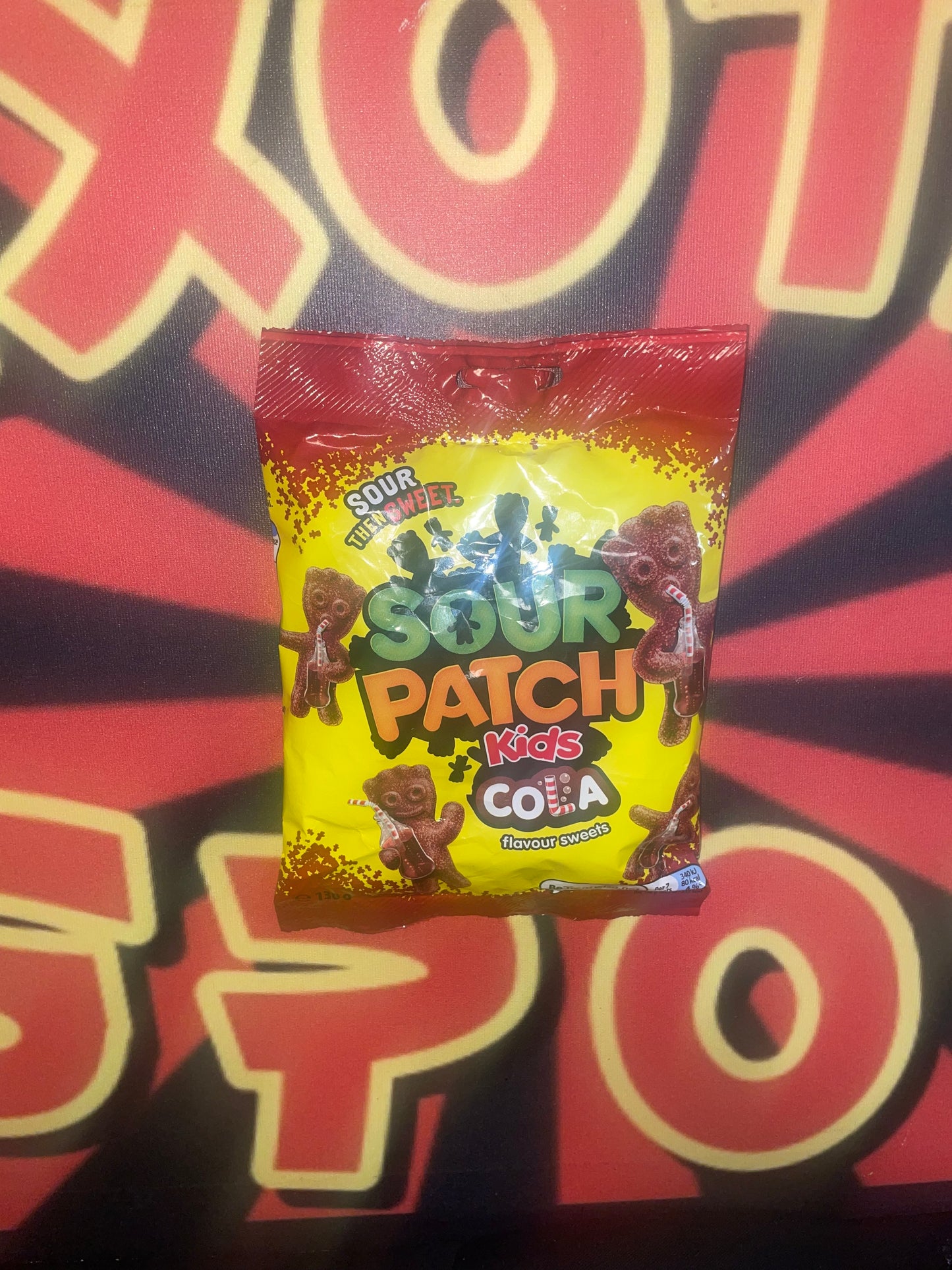 Sour Patch Kids Cola Flavor Flavored Sour then Sweet Flavour Sweets (UK) Gummies Chewy Snack Snacks Candy Candies