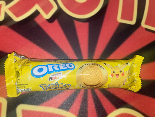 Oreo Pokémon Banana and Chocolate Flavor Cookie Sandwich Pikachu Limited Edition Limited Time