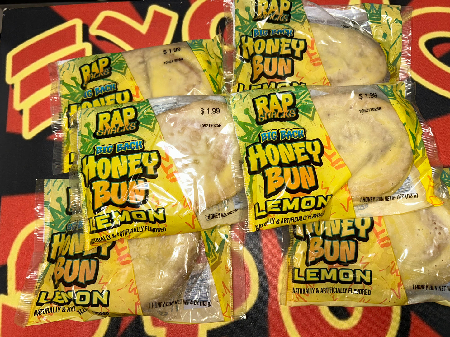 Rap Snacks Big Back Lemon Honey Bun Sweet Icing Snack Cake
