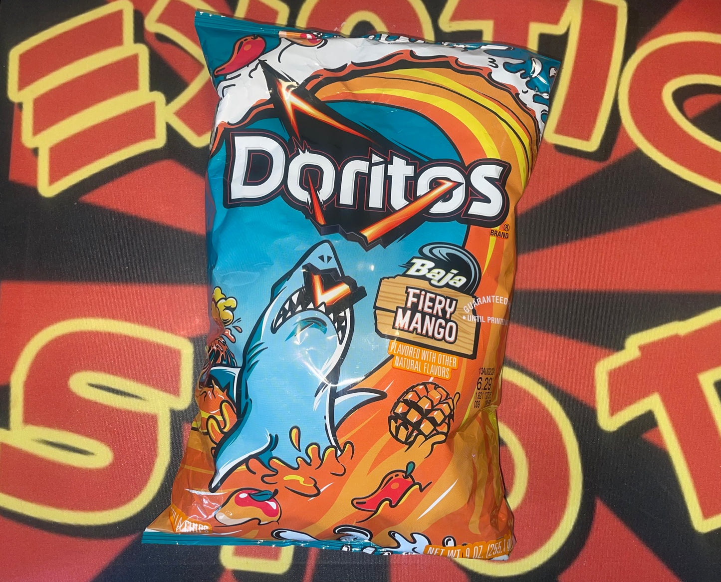 Doritos Baja Blast Fiery Mango Flavored Chips Chip Flavor Limited Edition Rare