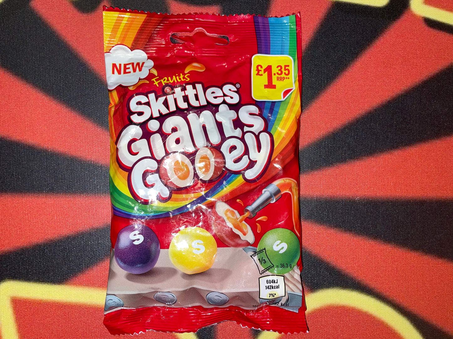 Skittles Giants Gooey Fruits UK Candies Candy Chewy Chewies Sweet Gift Snack Box