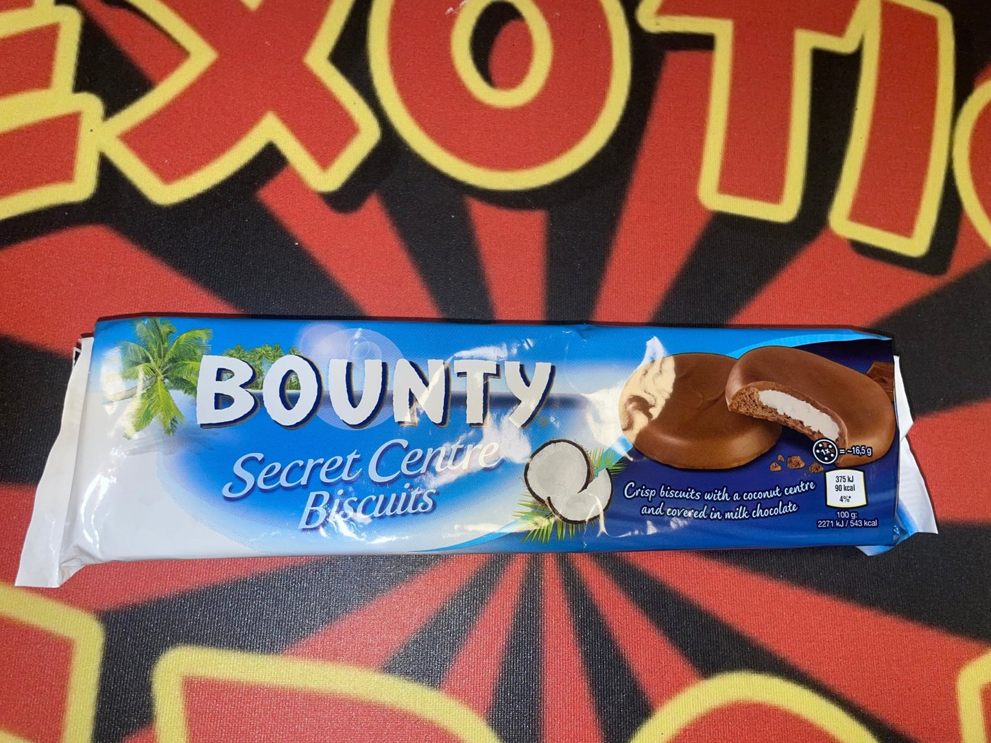 Bounty Secret Centre Biscuits Coconut Flavor Cookie Sweet Cookies Crisp Milk Chocolate Snack - Exotic Spot 99