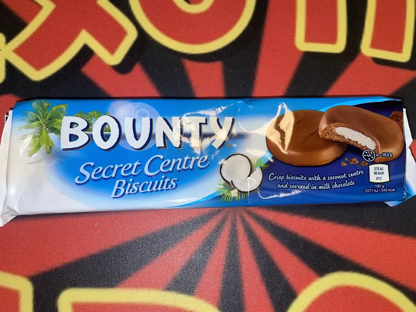 Bounty Secret Centre Biscuits Coconut Flavor Cookie Sweet Cookies Crisp Milk Chocolate Snack - Exotic Spot 99