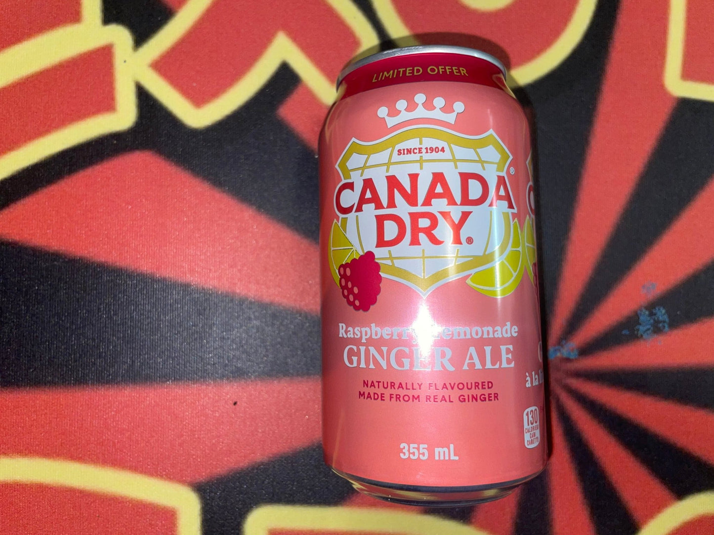 Canada Dry Raspberry Lemonade Ginger Ale Soda Soft Drink (Canada) 12oz Can Sweet Drink - Exotic Spot 99