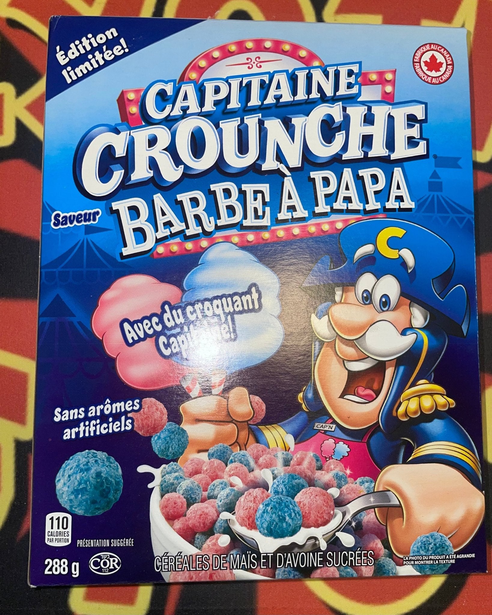 Captain Crunch Cotton Candy Crunch Cap’n Crunch Crunchatize me Cap’n Sweet Corn Crunchy Breakfast Cereal Limited Edition Flavour Sweetened 288g - Exotic Spot 99